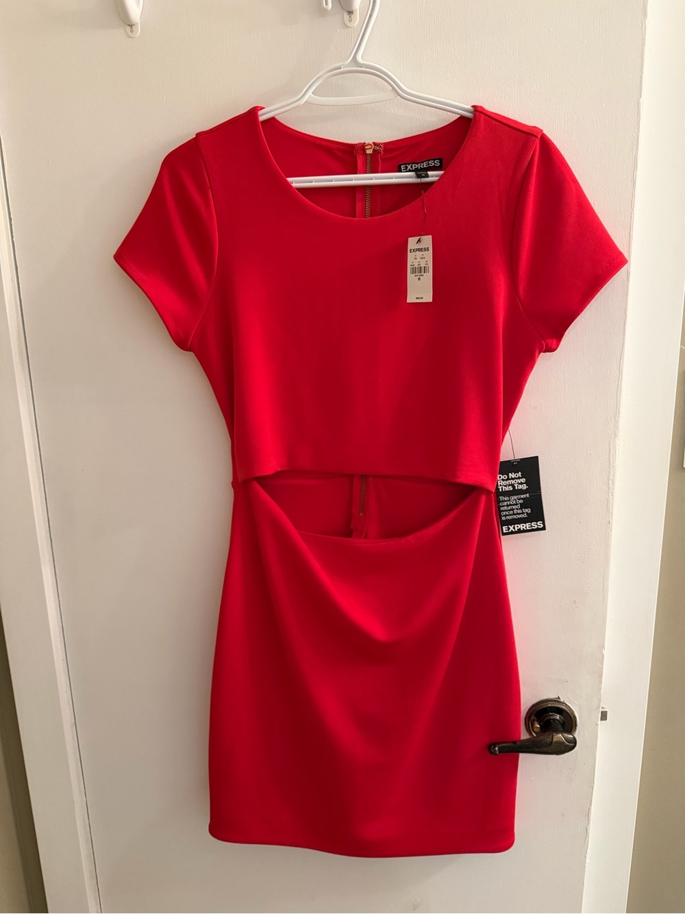 Express NWT Red Cutout Sheath Dress | Size 10